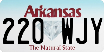 AR license plate 220WJY