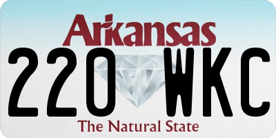 AR license plate 220WKC