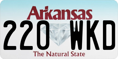 AR license plate 220WKD
