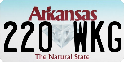 AR license plate 220WKG