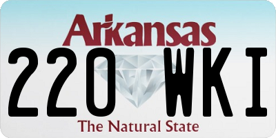 AR license plate 220WKI