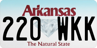 AR license plate 220WKK