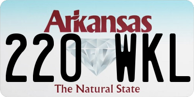 AR license plate 220WKL