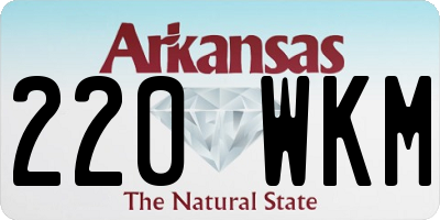 AR license plate 220WKM