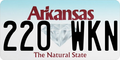 AR license plate 220WKN