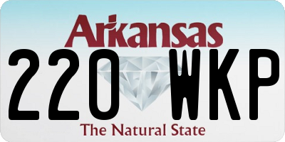 AR license plate 220WKP