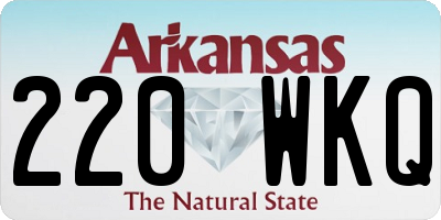 AR license plate 220WKQ