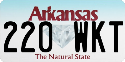 AR license plate 220WKT