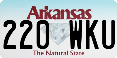 AR license plate 220WKU