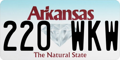 AR license plate 220WKW