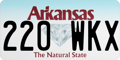 AR license plate 220WKX