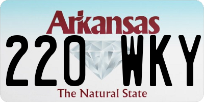 AR license plate 220WKY