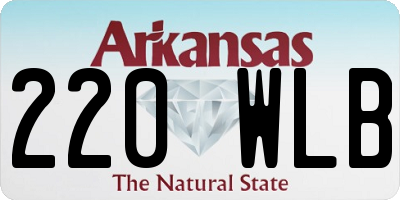 AR license plate 220WLB