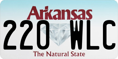 AR license plate 220WLC