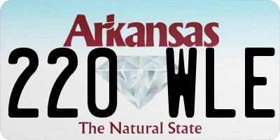AR license plate 220WLE