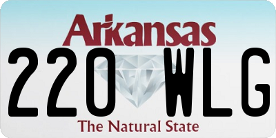 AR license plate 220WLG