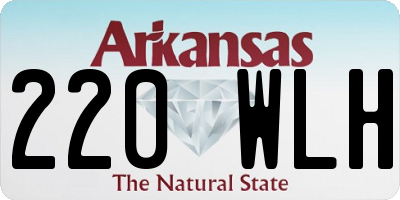 AR license plate 220WLH