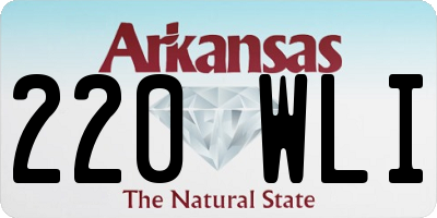 AR license plate 220WLI