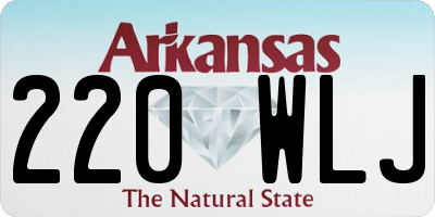 AR license plate 220WLJ