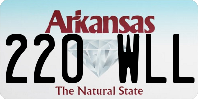 AR license plate 220WLL