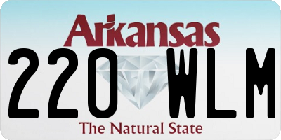 AR license plate 220WLM
