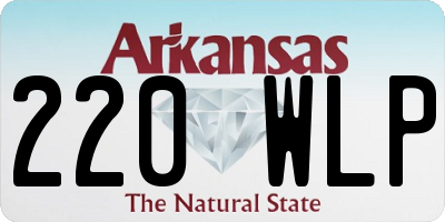 AR license plate 220WLP