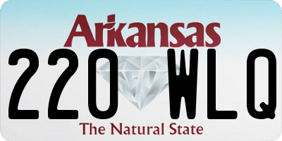 AR license plate 220WLQ