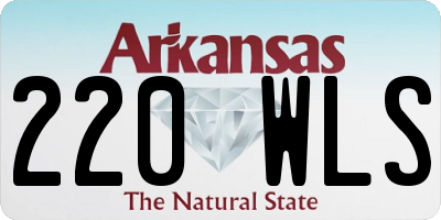 AR license plate 220WLS