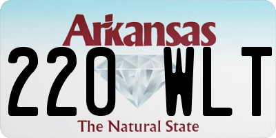 AR license plate 220WLT