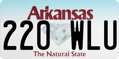 AR license plate 220WLU
