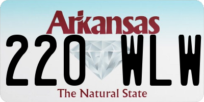 AR license plate 220WLW