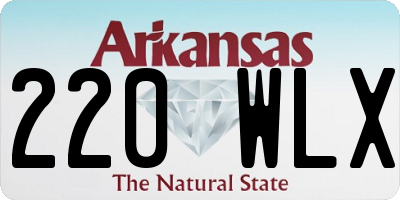 AR license plate 220WLX
