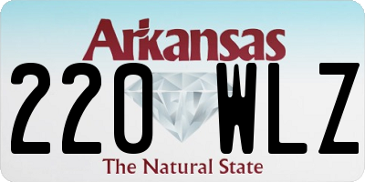 AR license plate 220WLZ