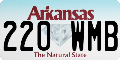 AR license plate 220WMB
