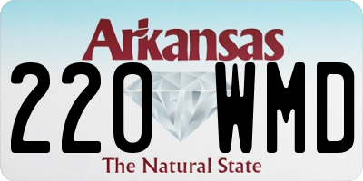 AR license plate 220WMD