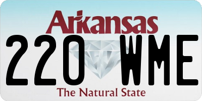 AR license plate 220WME