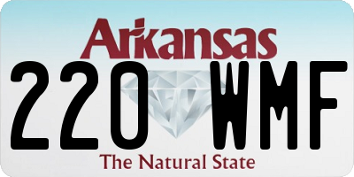 AR license plate 220WMF
