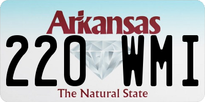 AR license plate 220WMI