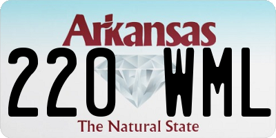 AR license plate 220WML