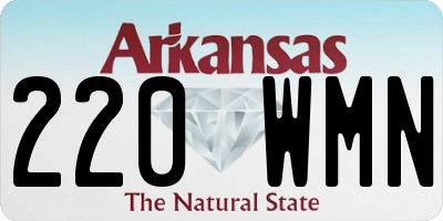 AR license plate 220WMN