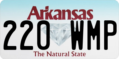 AR license plate 220WMP
