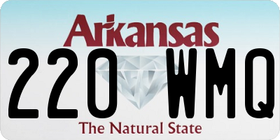 AR license plate 220WMQ