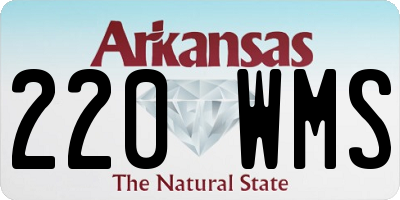 AR license plate 220WMS