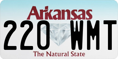 AR license plate 220WMT