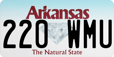 AR license plate 220WMU