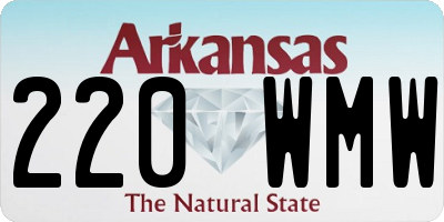 AR license plate 220WMW