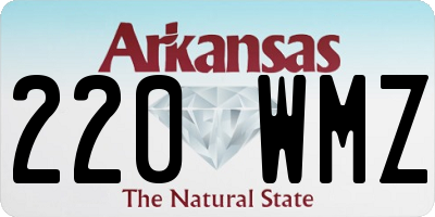 AR license plate 220WMZ