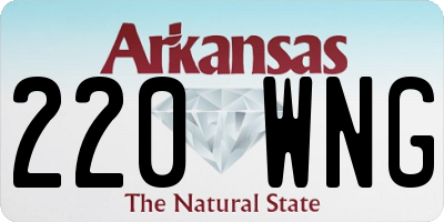 AR license plate 220WNG