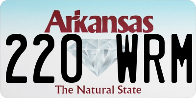 AR license plate 220WRM