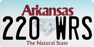 AR license plate 220WRS